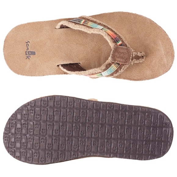 mens frayed flip flops
